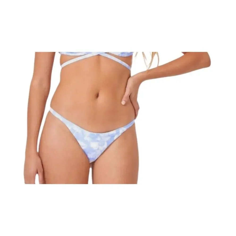 L*Space Eco Chic Bitsy Cut Bikini Bottom Bali Bloom Print Women’s Medium NWT